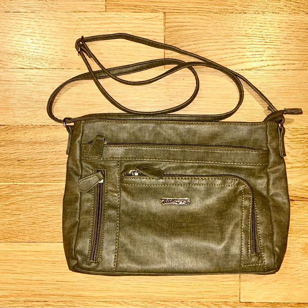 MultiSac Summerville Gray East West Crossbody Bag